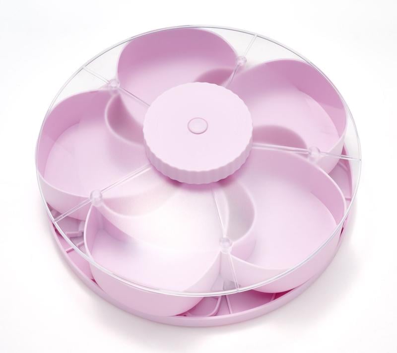 Divided Serving Tray That Spins – Perfect for Snacks, Dips & Party Appetizers