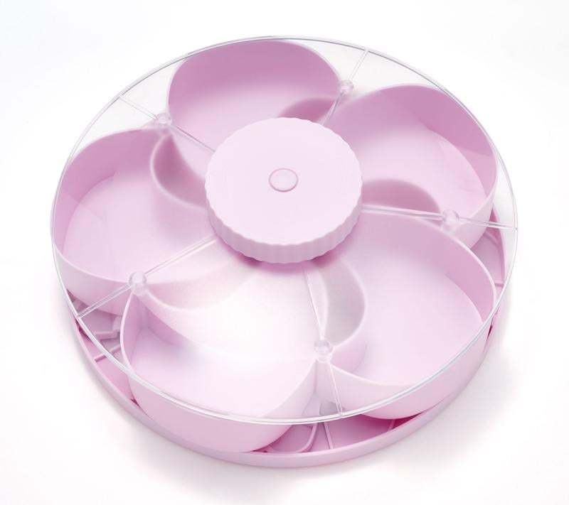 Divided Serving Tray That Spins – Perfect for Snacks, Dips & Party Appetizers