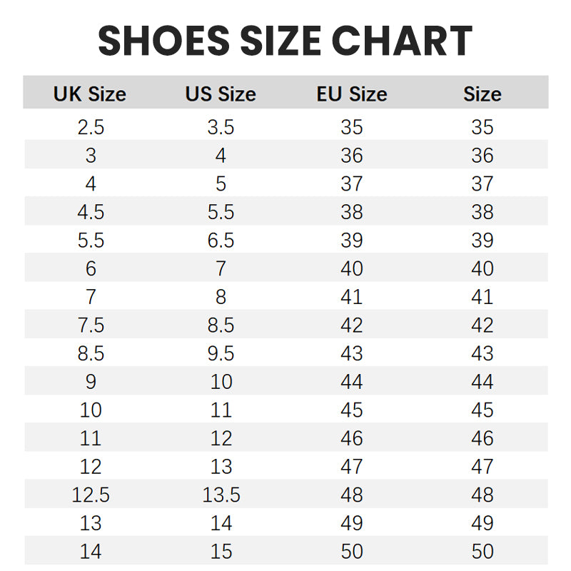 Capybara Slippers Size Chart