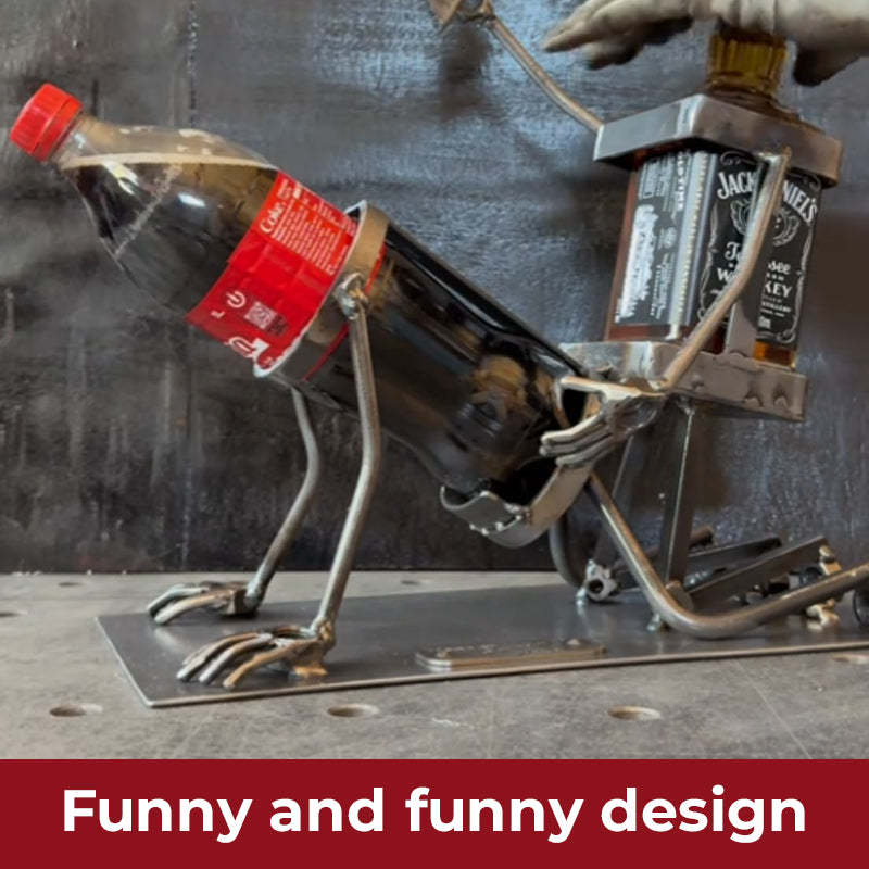 Skull Coke and Wine Bottle Stand