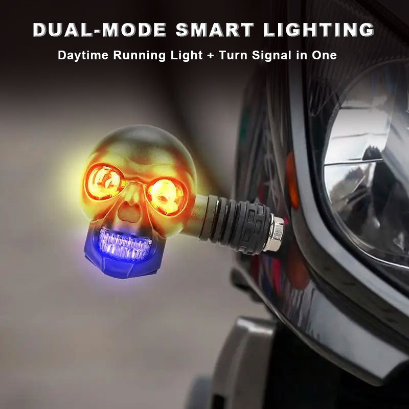 💀 Skull LED Turn Signal Lights