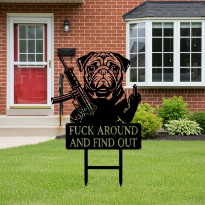 Bigfoot Middle-Finger Yard Sign: Your Hilarious & Badass Lawn Guardian 🦍💥