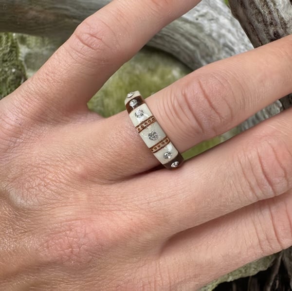 🔥Special Offer 49% OFF-💍Hand Carved Antler Ring 🌏Made From Natural Shed Antlers