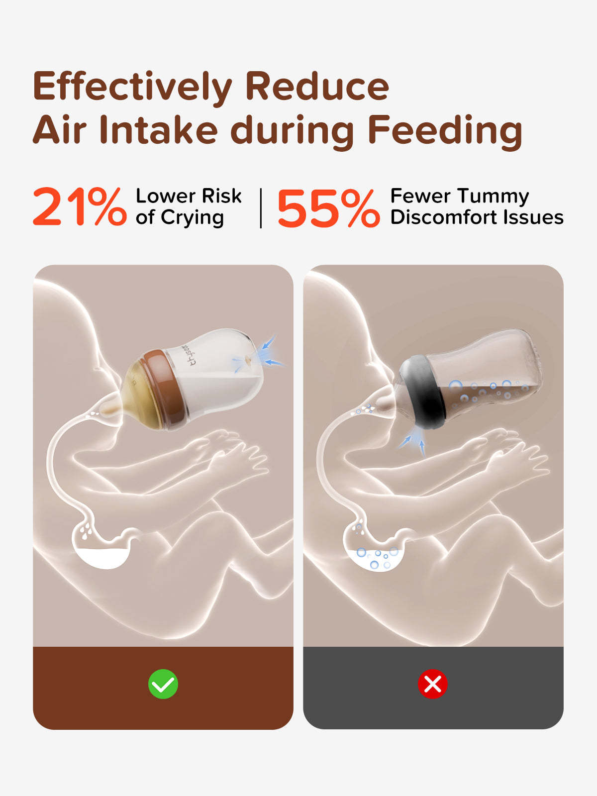 Thyseed Glass Natural Anti-colic Baby Bottle