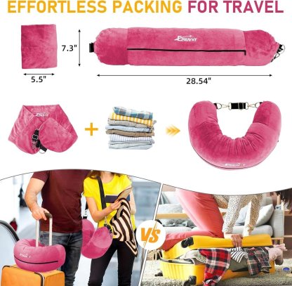 🏆Flash Sale⚡ 50K+ SOLD! Almost Gone💥Stuffable Travel Neck Pillow