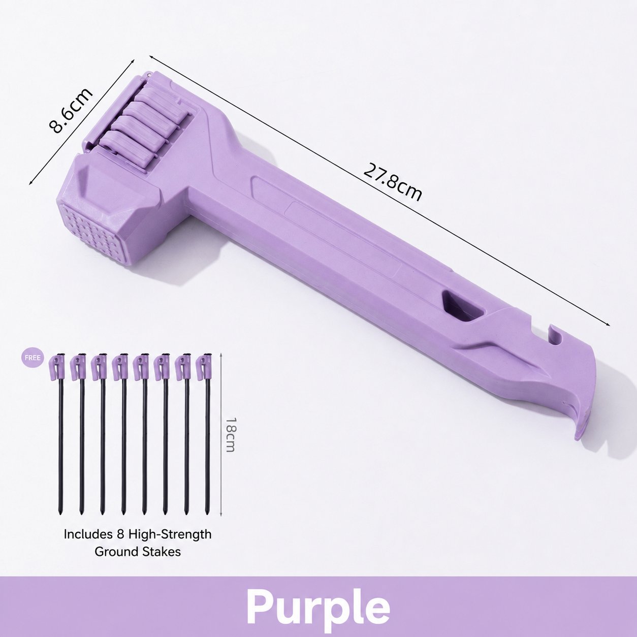 Tactical Multi-Functional Tent Hammer