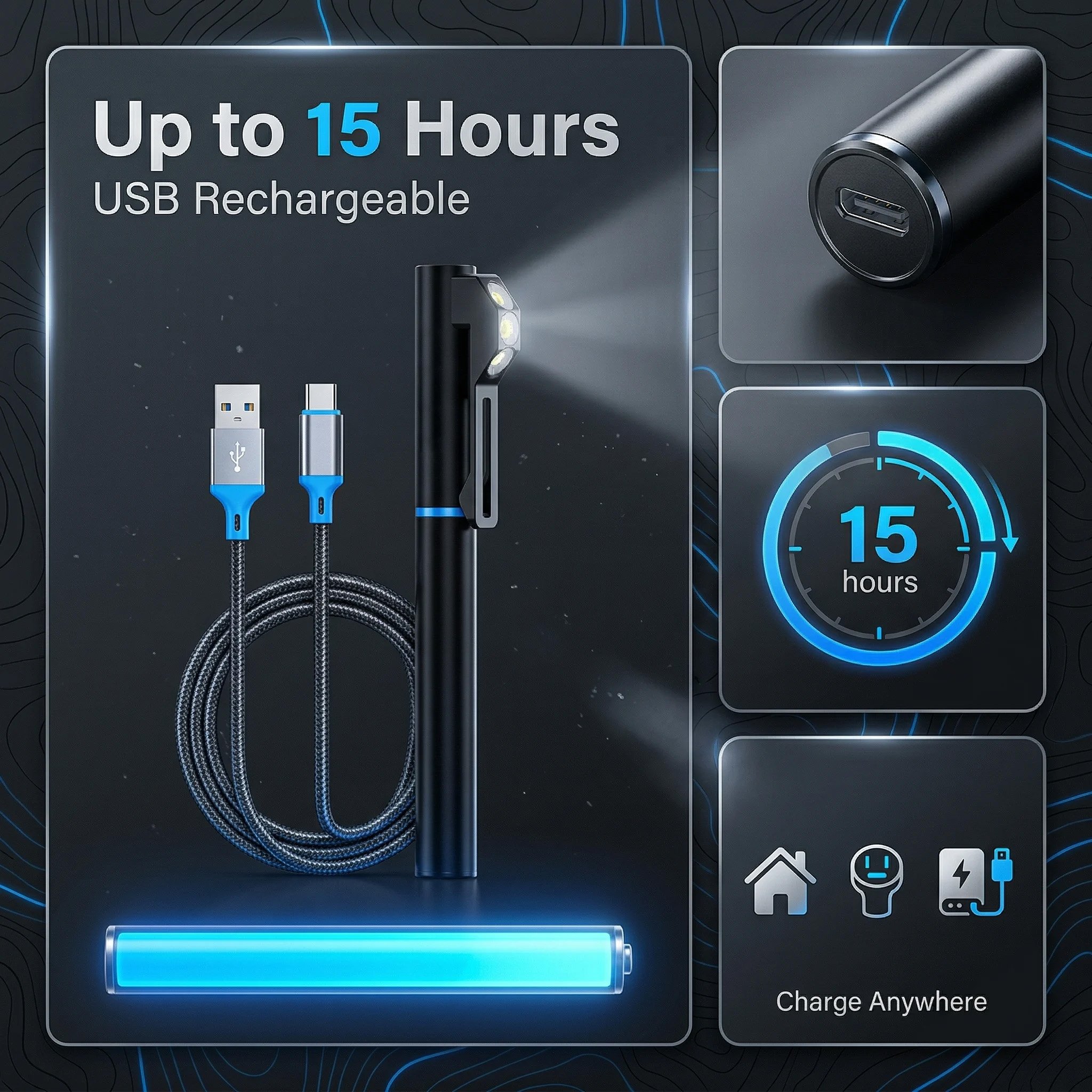 💡 Ultimate Hands-Free Wearable Safety Light