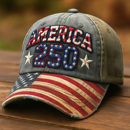 US 250th Anniversary Printed Casual Hat