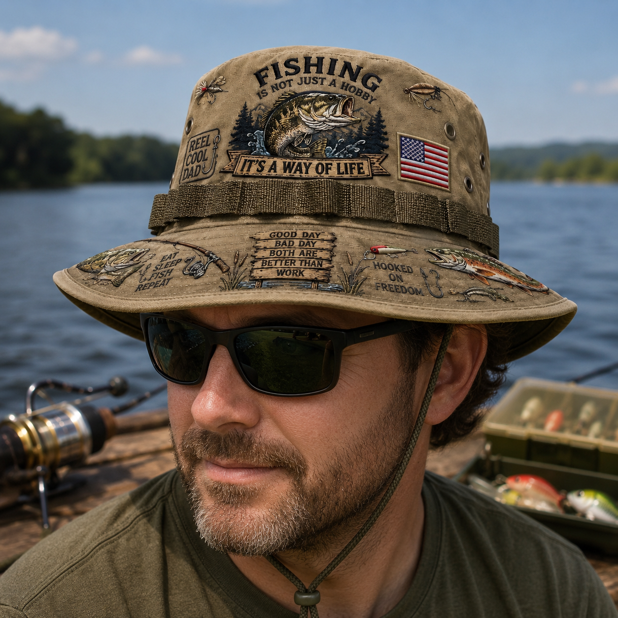 Last Day Promo: 50% OFF 🎣 Fishing Is a Way of Life Boonie Hat