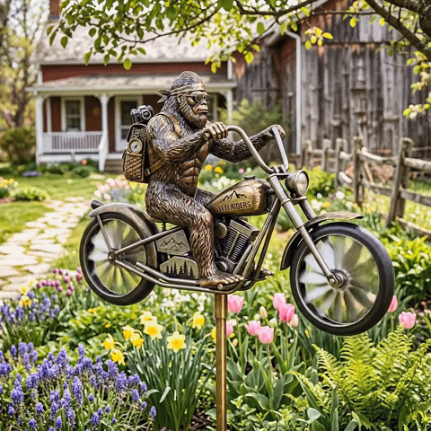 Bigfoot Garden Art Wind Spinner