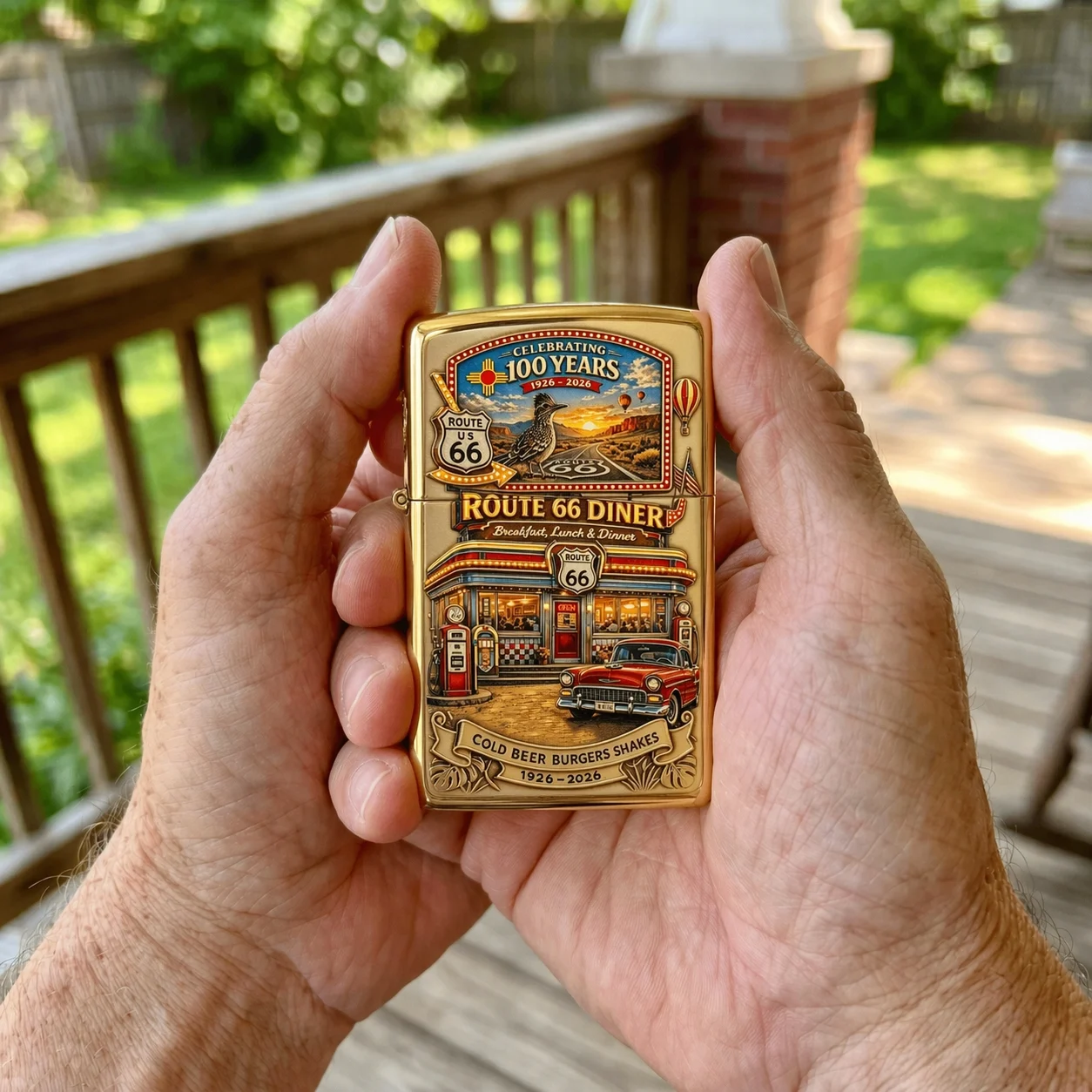 🔥FLASH SALE: 60% OFF!🎁U.S. Route 66 Centennial Commemorative Lighter