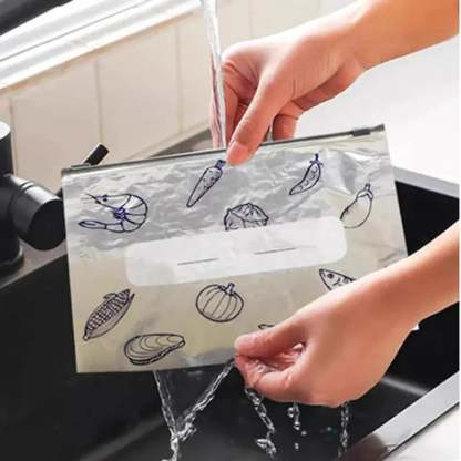 2025 New Reusable Aluminum Foil Sealable Storage Bags