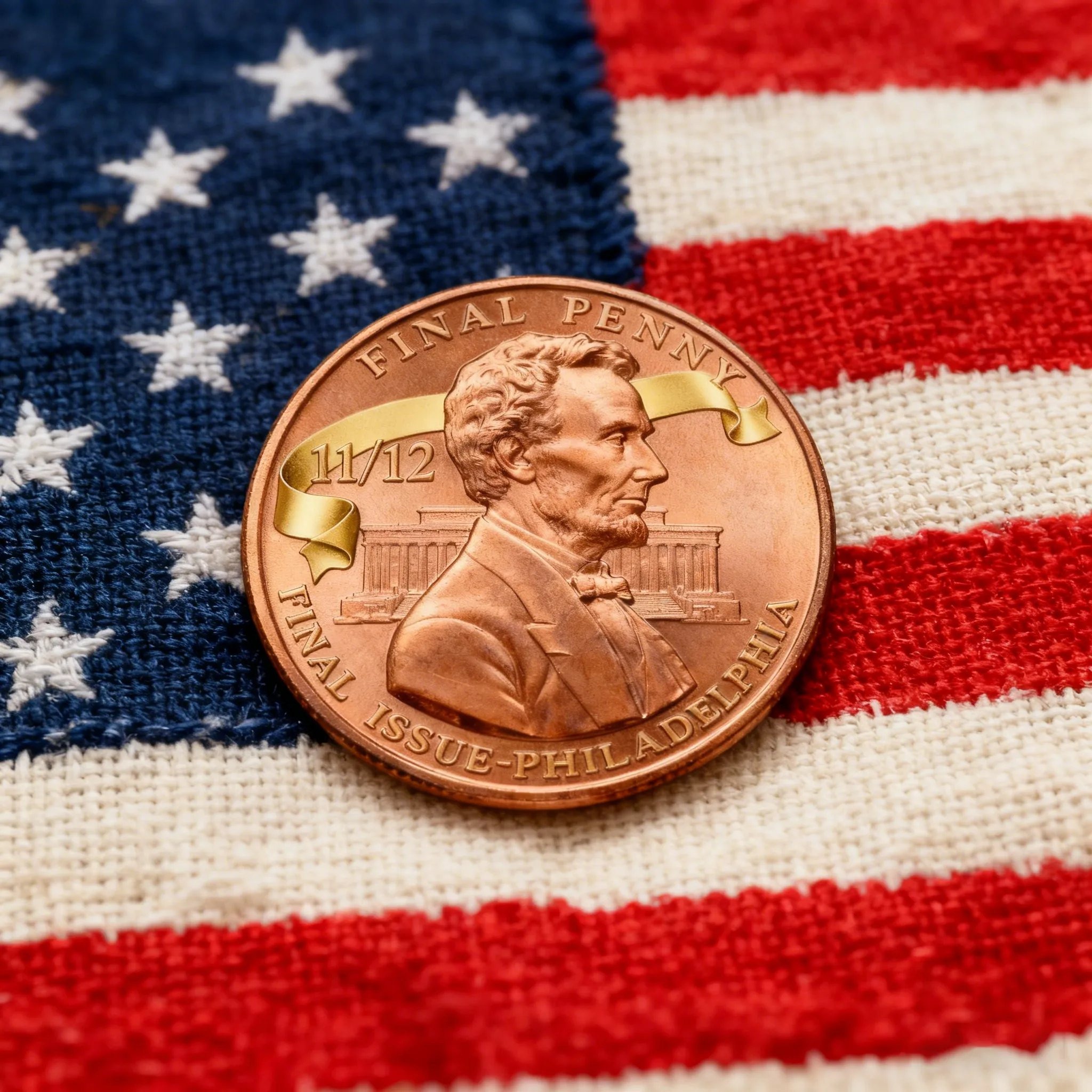 ⏰ Limited-Time Offer-Lincoln Final Penny – 11/12 Philadelphia Mint Limited Edition Collectible Coin