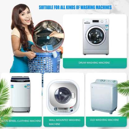 🔥Solange der Vorrat reicht 40 % Rabatt!🎉Washing Machine Deep Cleaner Tablets ( Buy 2 Get 3 FREE )