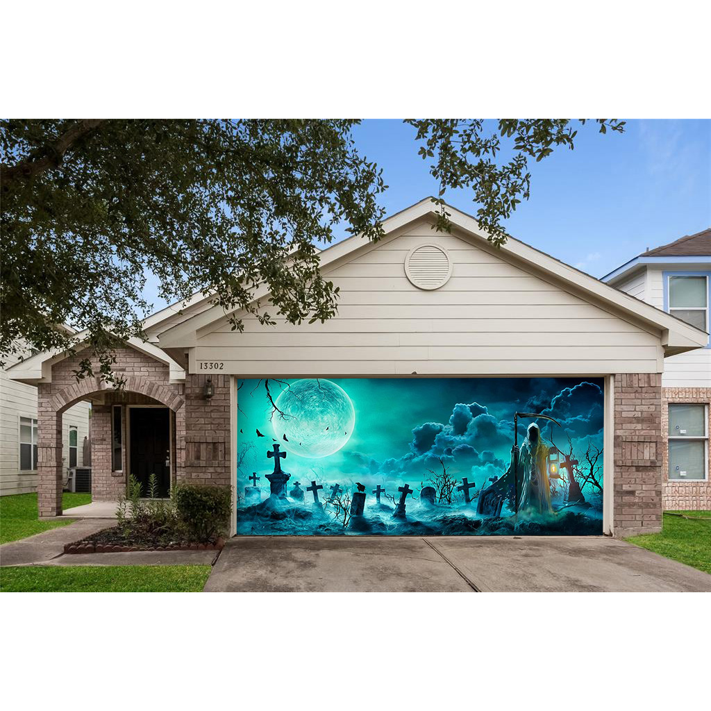 Reaper Graveyard Garage Double Door Cover