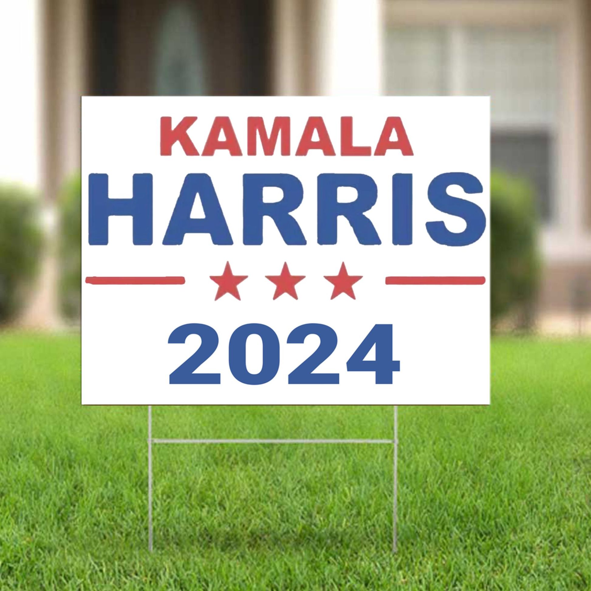 Kamala Harris 2024 Yard Sign Fact President Political Signs On Public