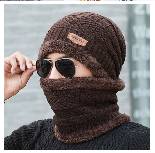 Winter Cap 2 in 1 & Neck Warmer Beanie Set – for Men & Women
