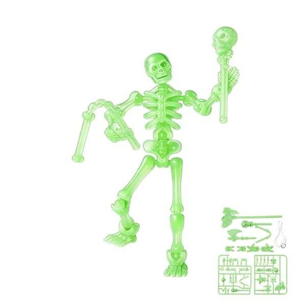 🦴 Bring Your Tabletop Battles to Life – Articulated Skeleton Action Figure Kit ⚔️