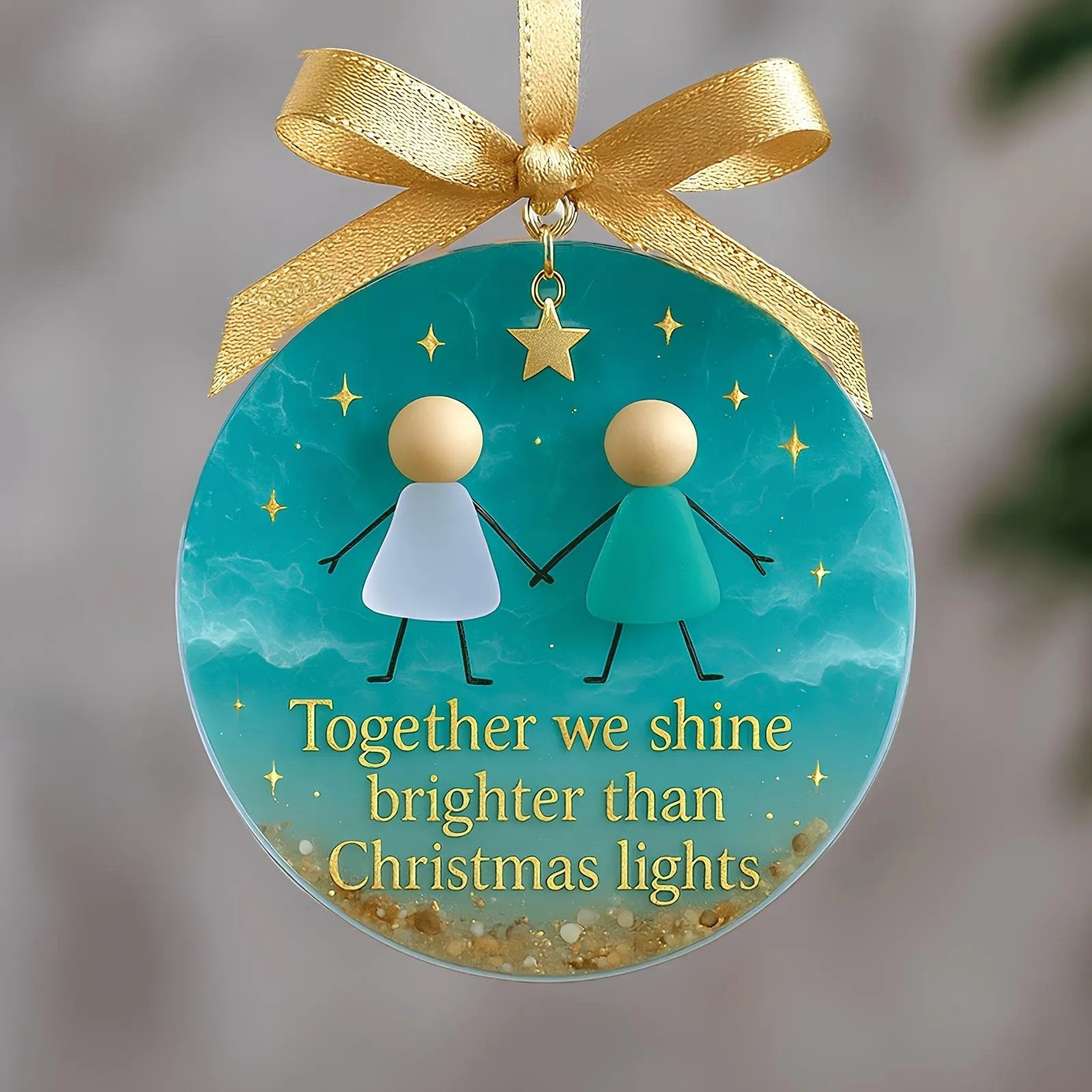 ⏰Friendship Sea Glass Christmas Ornament🌊✨Shaped by Nature & Crafted by Hand💝