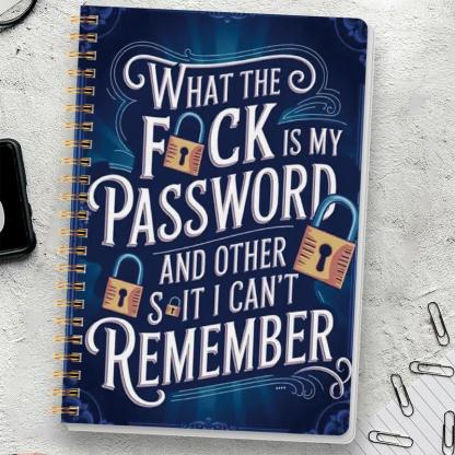 🔥Last Day 49% OFF - 📅Funny Password Notebook - Spiral Bound