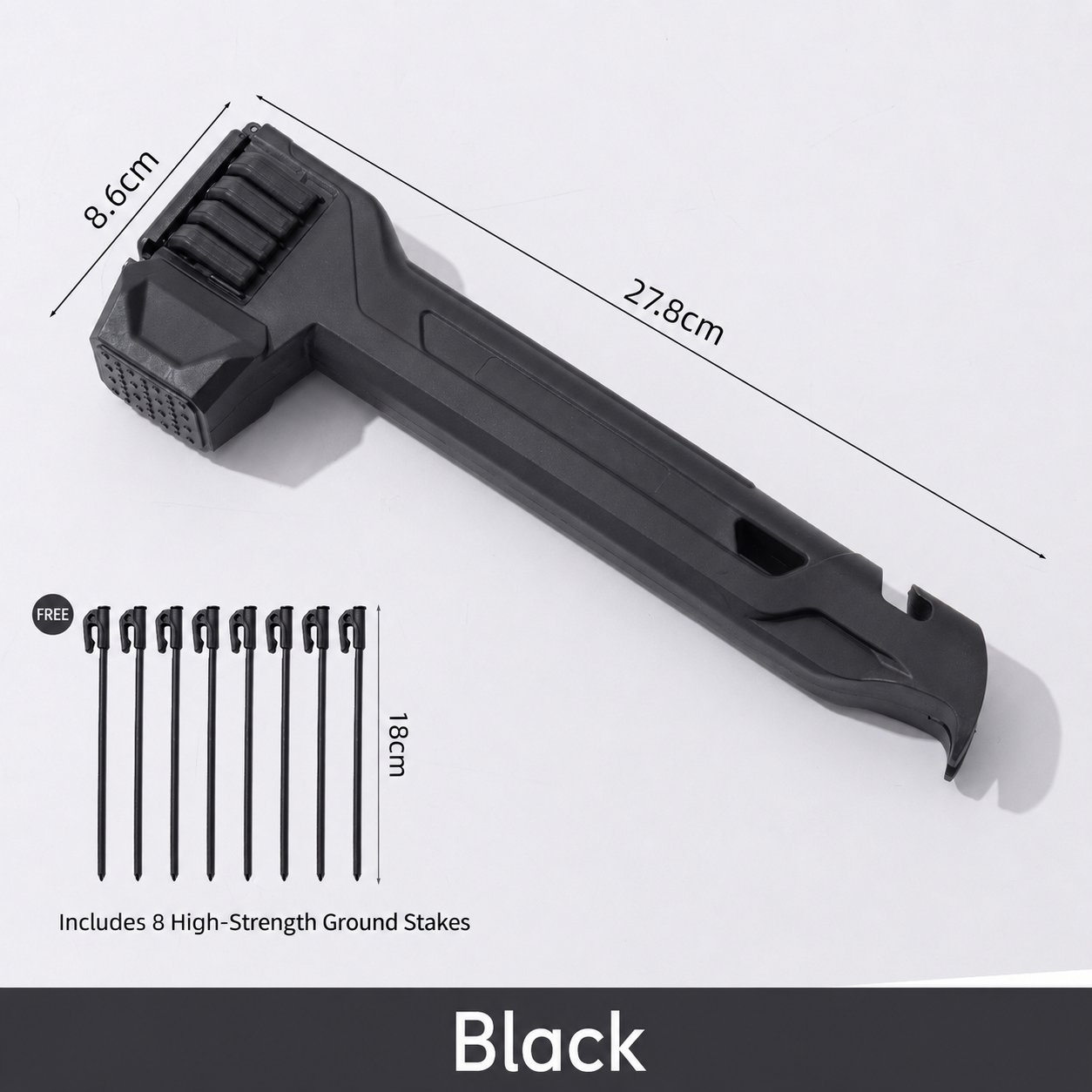 Tactical Multi-Functional Tent Hammer
