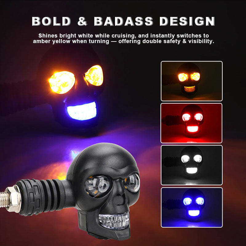 💀 Skull LED Turn Signal Lights