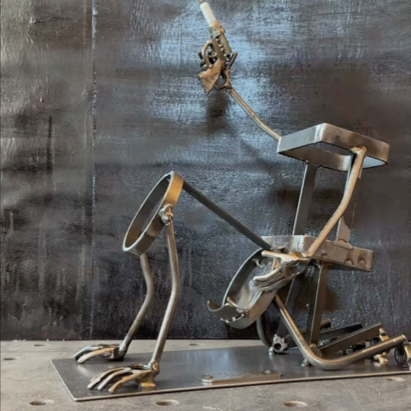 Skull Coke and Wine Bottle Stand