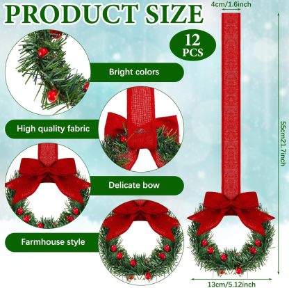 🔥$6.99 Today Only⚡ 50K+ SOLD! Almost Gone-💥🎁Christmas Mini Window Wreaths