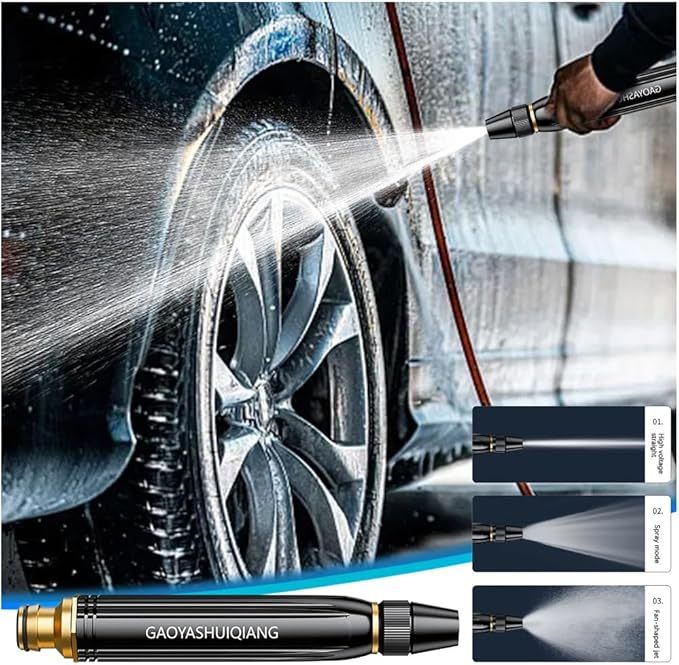 🔥NEW HOT SELLING 49% OFF🔥Home High-Pressure Water Gun with Booster Nozzle for Car & Garden