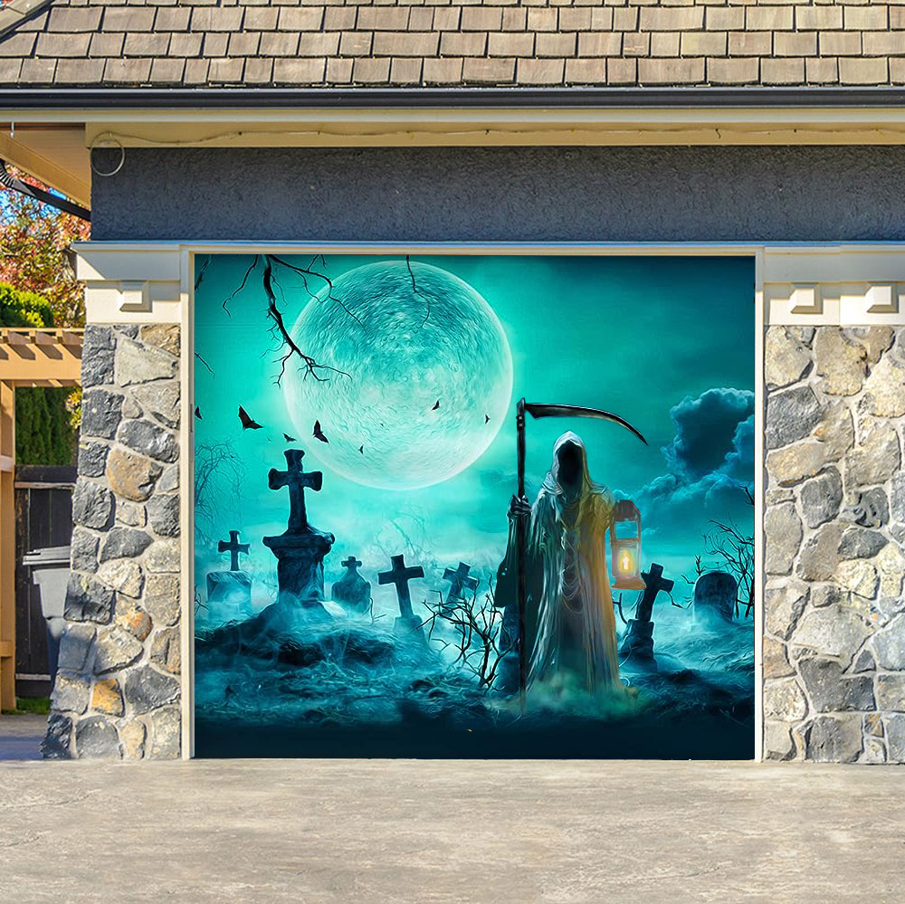 Reaper Graveyard Garage Double Door Cover