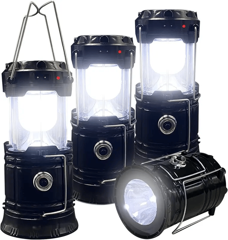 Collapsible LED Camping Lanterns Lightweight Solar