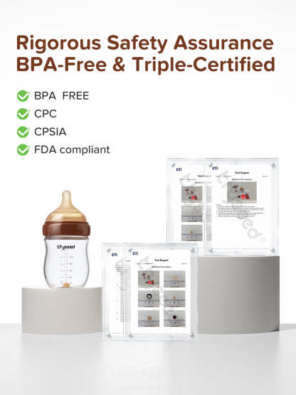 Thyseed Glass Natural Anti-colic Baby Bottle