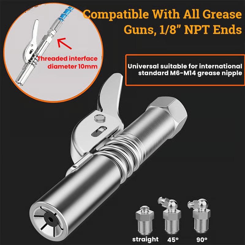 High Pressure Quick Release Grease Coupler