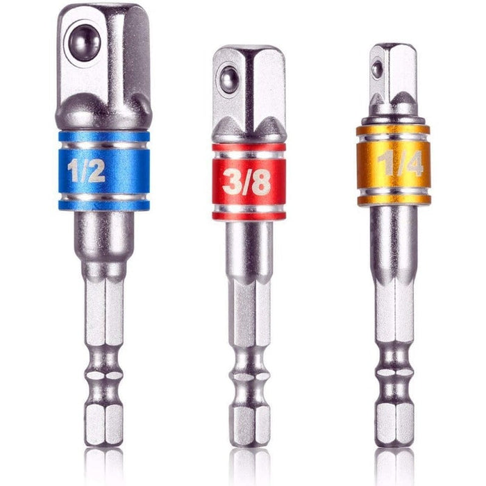 3-Piece Drill Socket Adapter Set