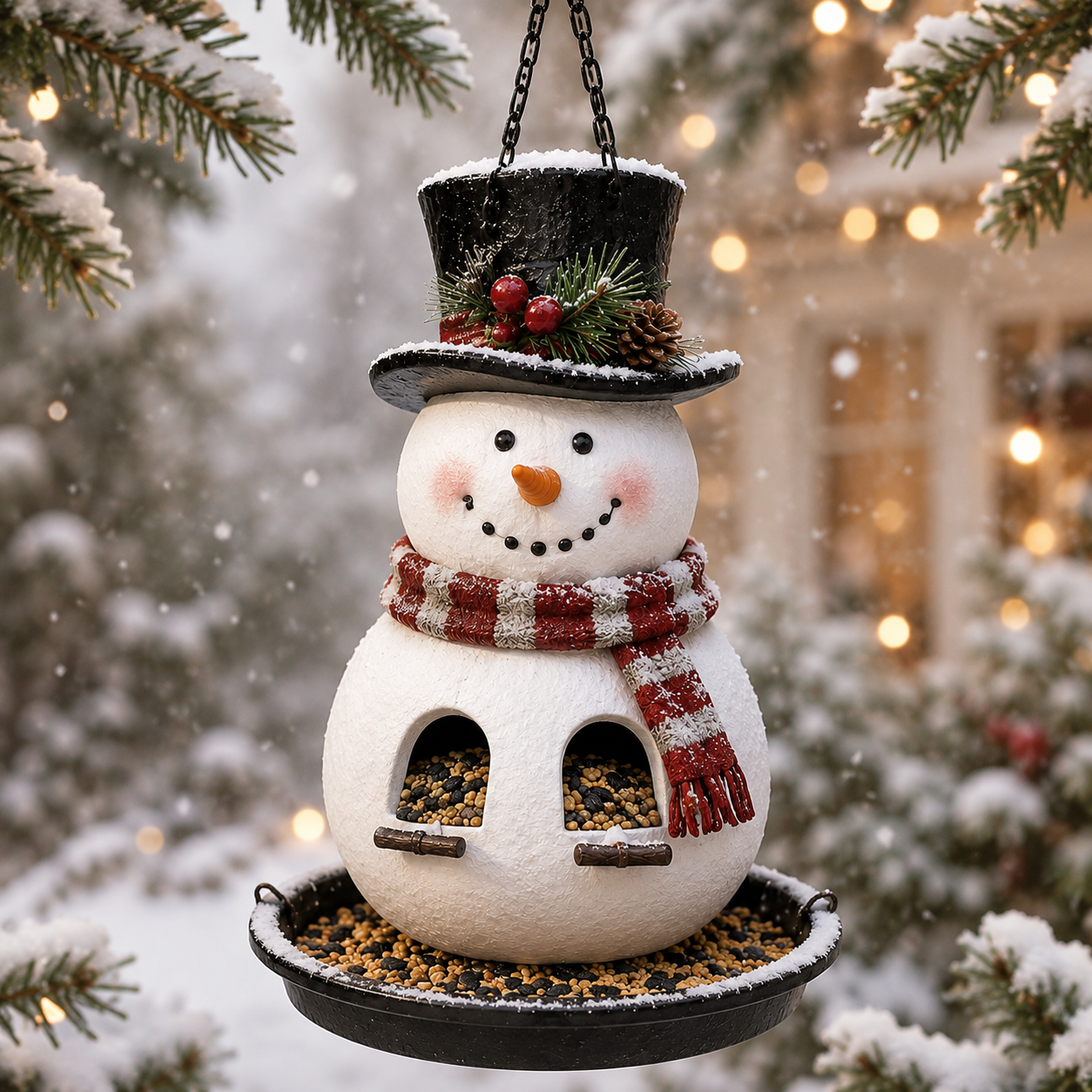 ⛄  Christmas Bird Feeder Collection –✨ Festive Hanging Garden Feeders for Wild Birds