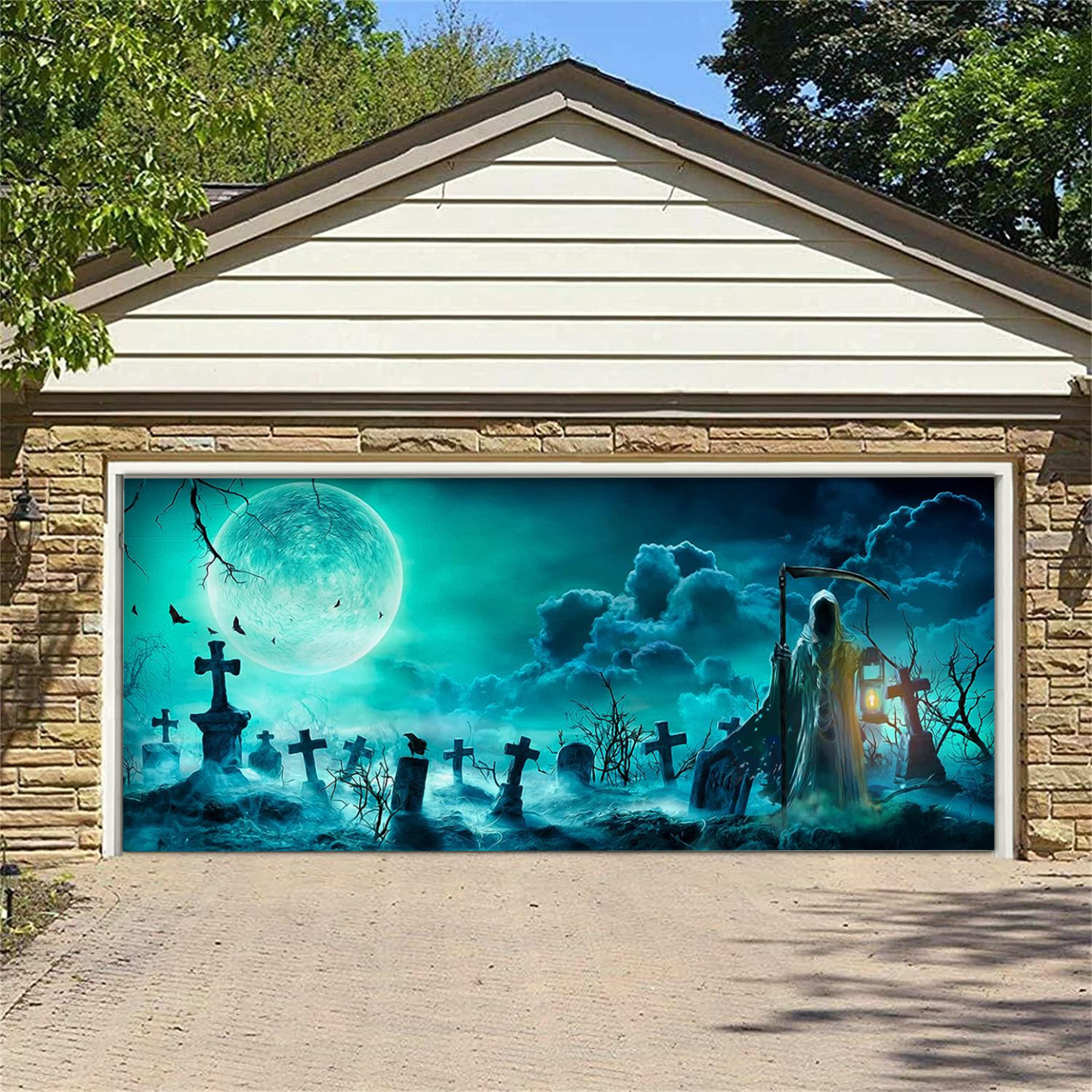 Reaper Graveyard Garage Double Door Cover