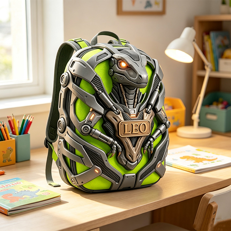 Personalized Mecha Dinosaur Backpack