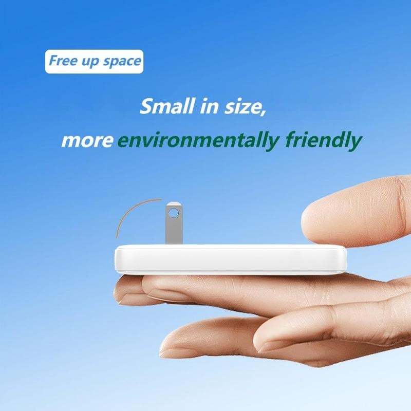 🔥Hot Sale 49% off🌟2-in-1 Pocket GaN Ultra-thin Charger Plug for iPhone 17 USB C,Travel Essentials Brick Multiport,Lightening+ Type C ,30W Fast Charging Foldable Block for iPhone 17 Pro/16/15/14/13,iPad,Galaxy