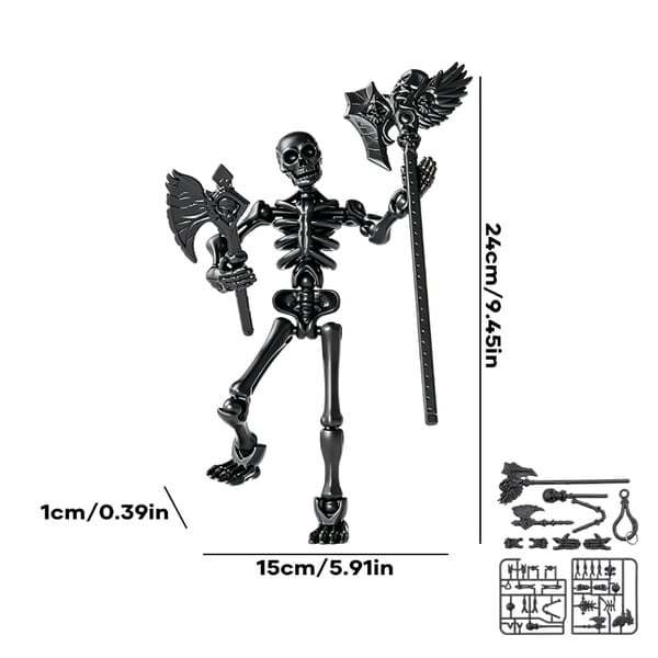 🦴 Bring Your Tabletop Battles to Life – Articulated Skeleton Action Figure Kit ⚔️