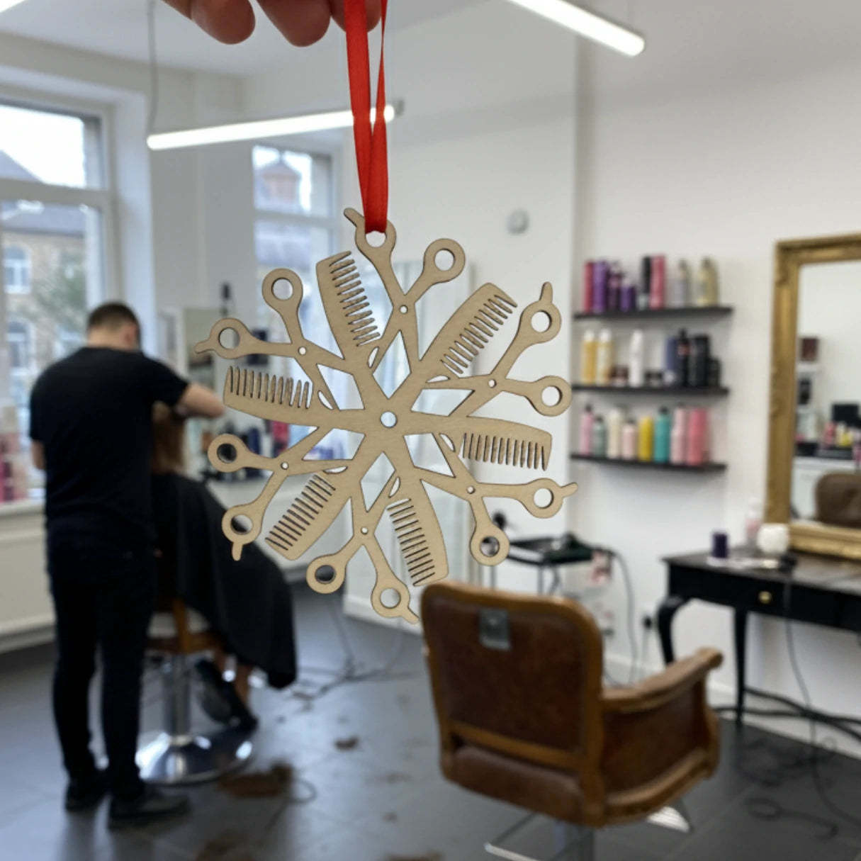 Hair Stylist Snowflake Ornament