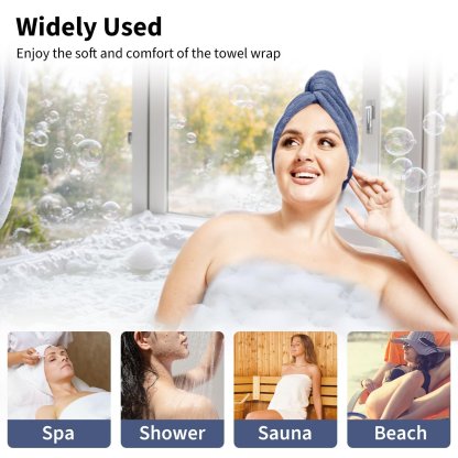 Plus Size Adjustable Oversized Wrap Bathrobe Set