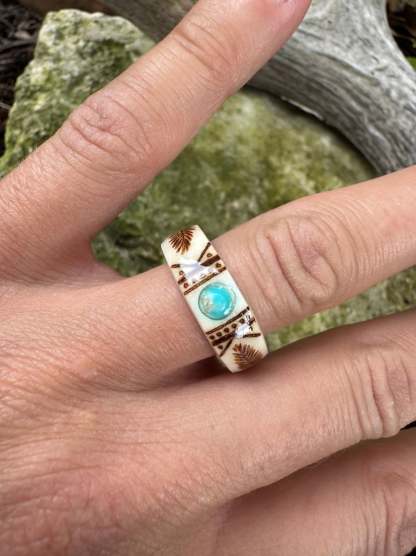 🔥Special Offer 49% OFF-💍Hand Carved Antler Ring 🌏Made From Natural Shed Antlers