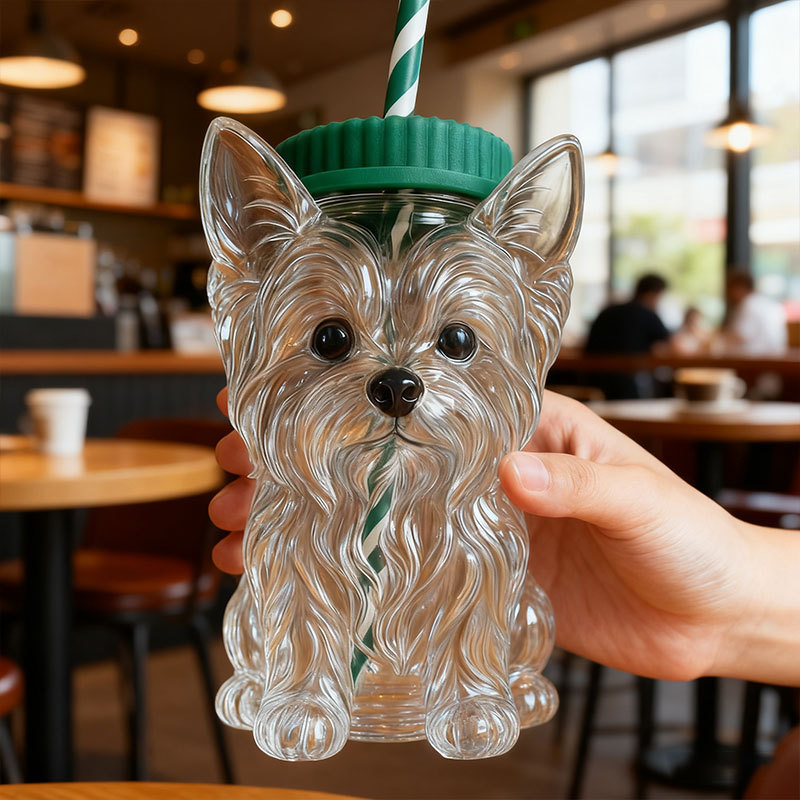 Yorkshire Terrier Glass Cup