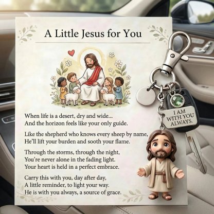 🌟2026 New Sales Only $17.99🎉🔥"A Little Jesus for You" - Comforting Pocket Reminder Keychain & Poem Card Gift Set 🌟🙏