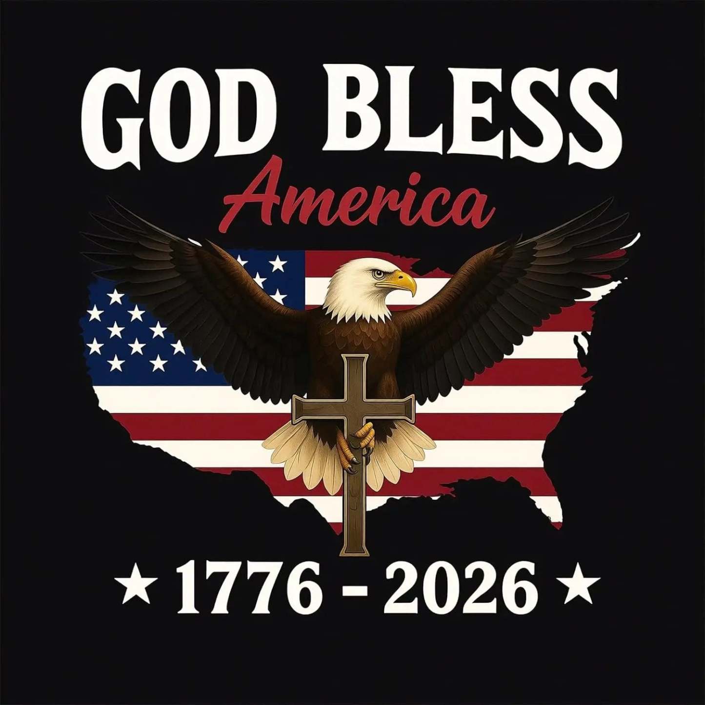 🦅 God Bless America: 2026 Semicentennial Sticker