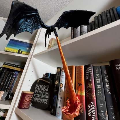 🔥Hot sale 49% OFF✨Dragon Flame Book Nook