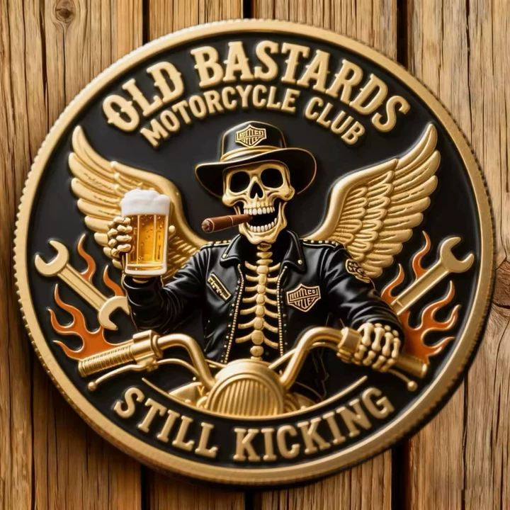 Old Bastards Motorcycles Club – 🏍🙏Motorcycle Guardian Coin