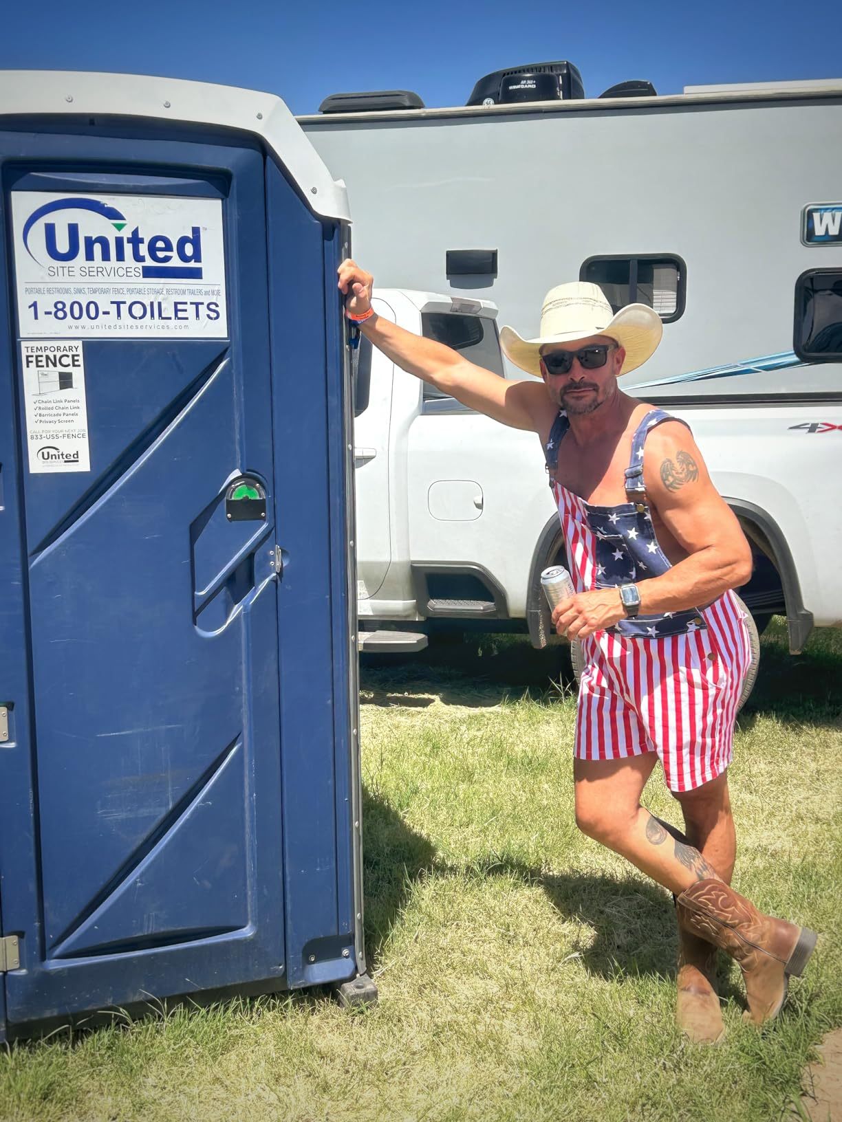 Flag Overalls Denim Shorts Denim Jumpsuit