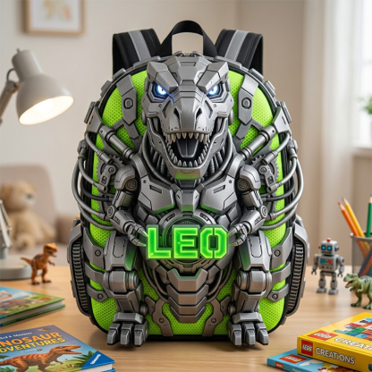 Personalized Mecha Dinosaur Backpack