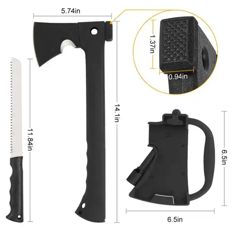 Wholesale Portable axe Outdoor Chopping Wood Multifunctional Survival Ax